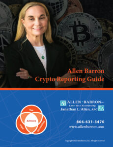 Allen Barron Crypto and NFT Reporting Guide