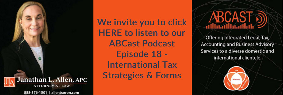 International Tax Primer Podcast Episode 18 Invitation