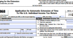 AB IRS Form 4868 Application for Automatic Extension of Time to File US Income Tax Return 2025