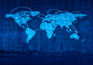 Global business connection, Elements of this image furnished by NASA