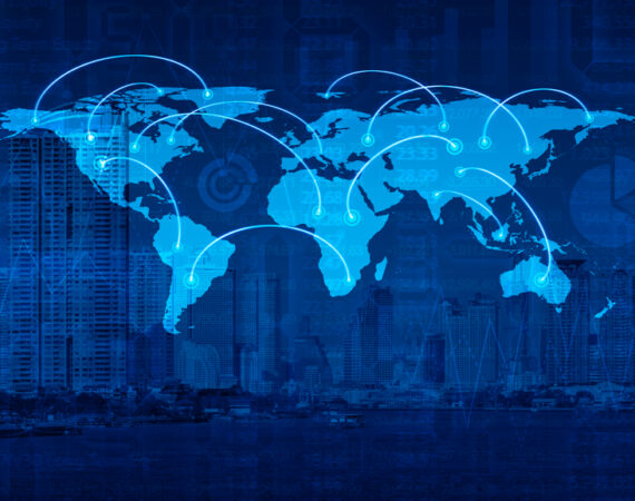 Global business connection, Elements of this image furnished by NASA