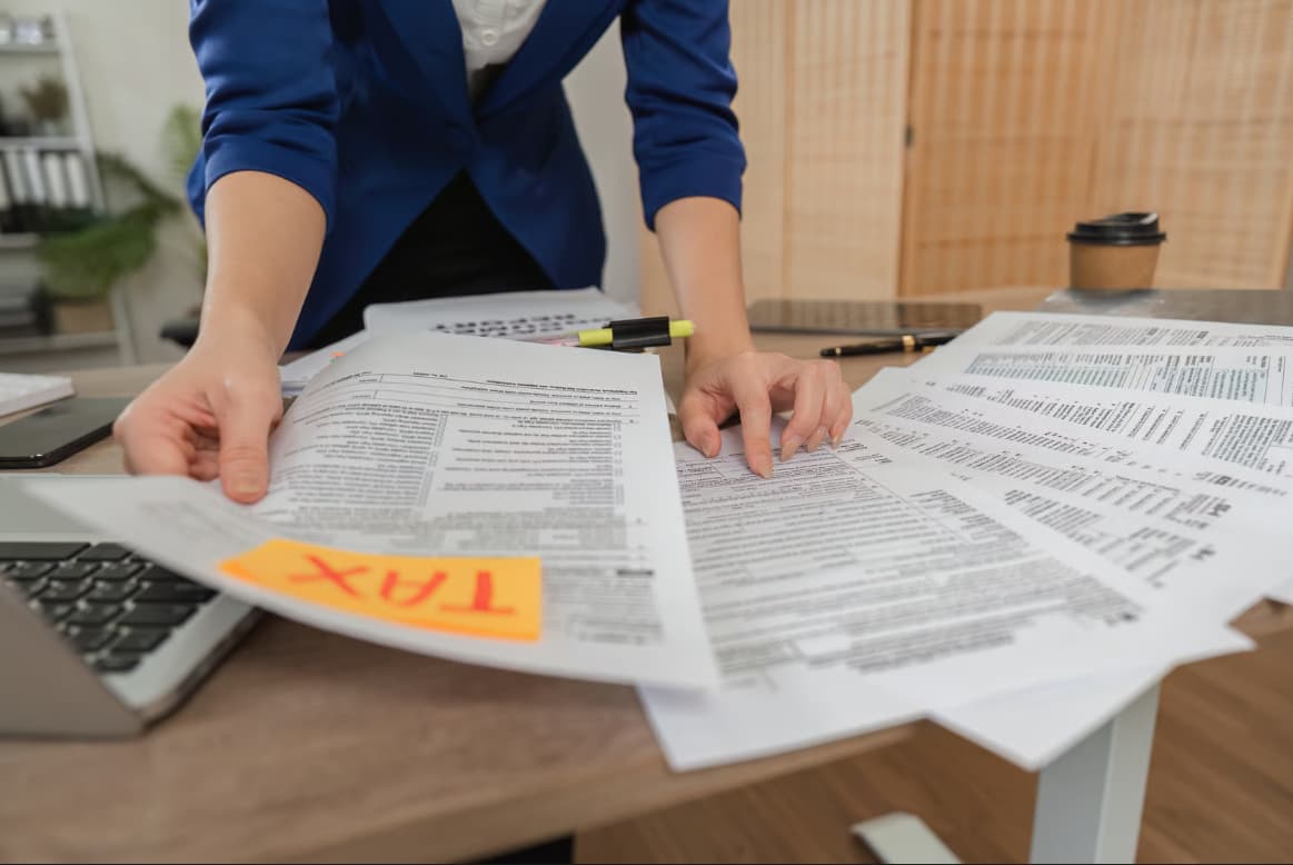 Business tax records examined during tax due diligence